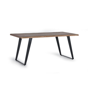 Mesa de comedor - Madera de Acacia y Metal - 78x180x90cm