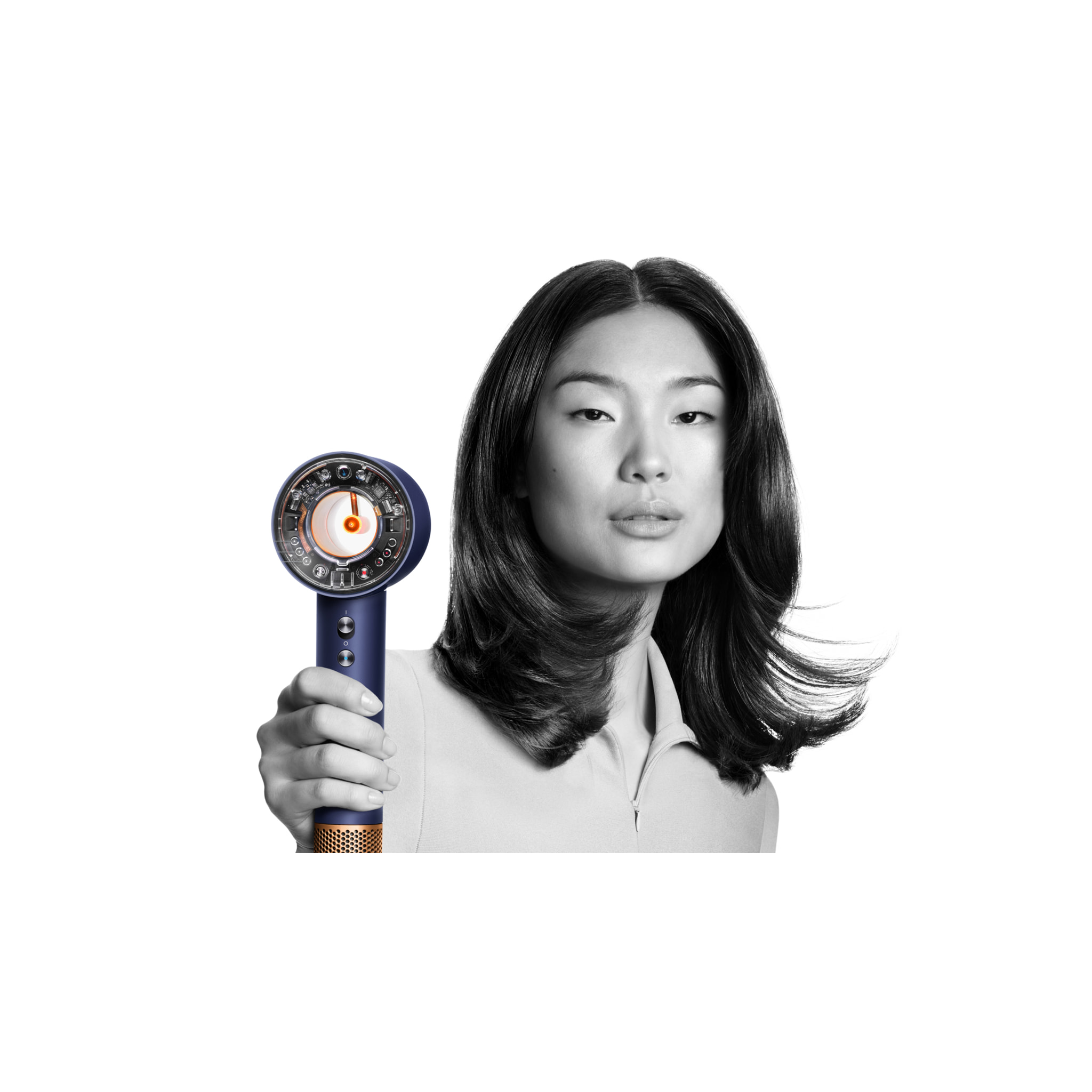 Asciugacapelli Dyson supersonic Nural™ per capelli mossi o ricci (Blu/rame)