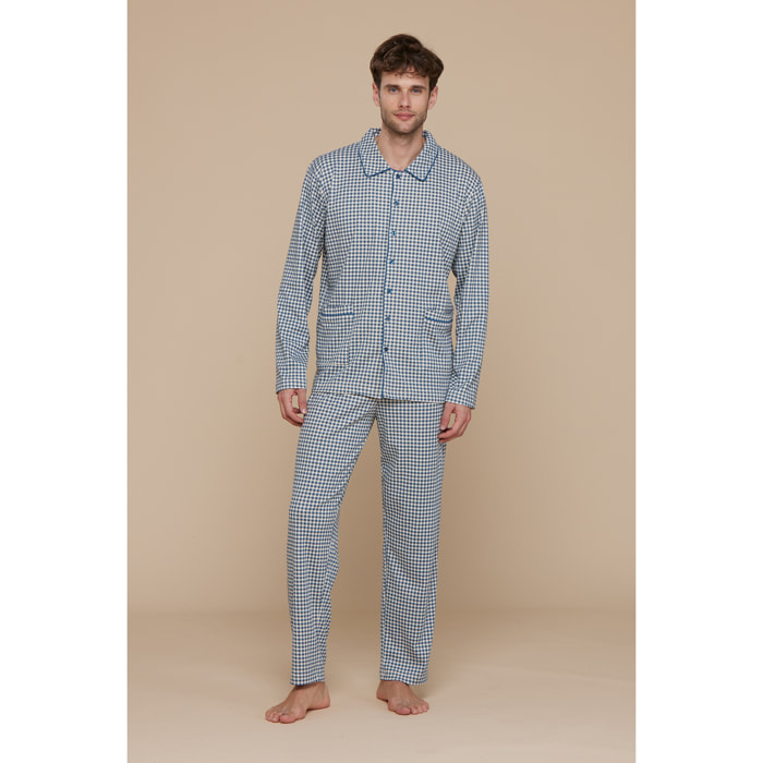 Pigiama uomo caldo cotone vichy party Noidinotte