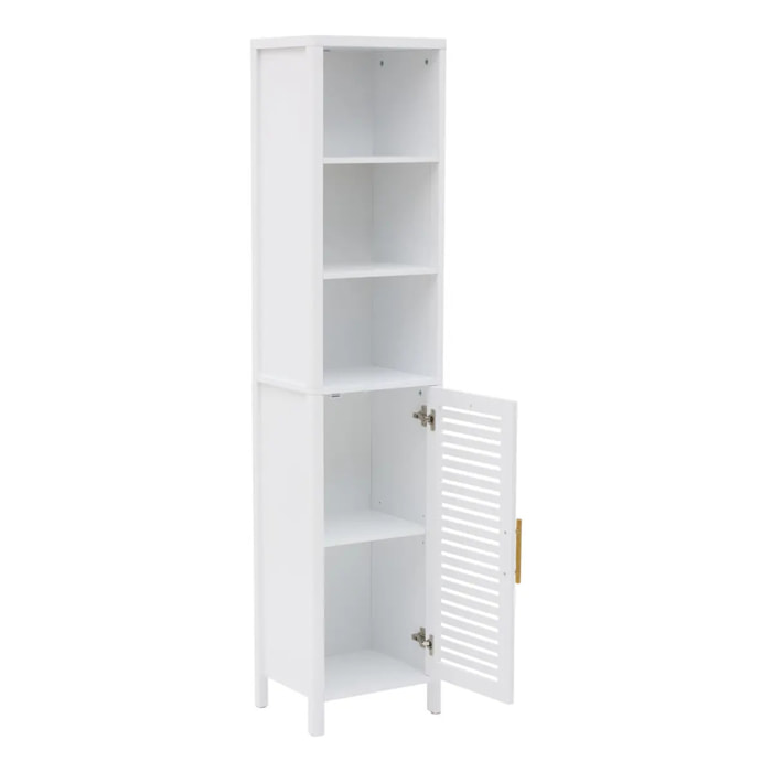 Colonne de salle de bain Orea rectangulaire H.160cm 1 porte blanc