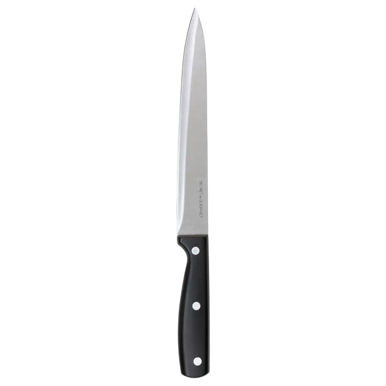 Couteau à trancher inox "Essentiel Black" lame 20cm