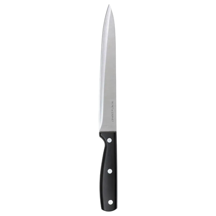 Couteau à trancher inox "Essentiel Black" lame 20cm