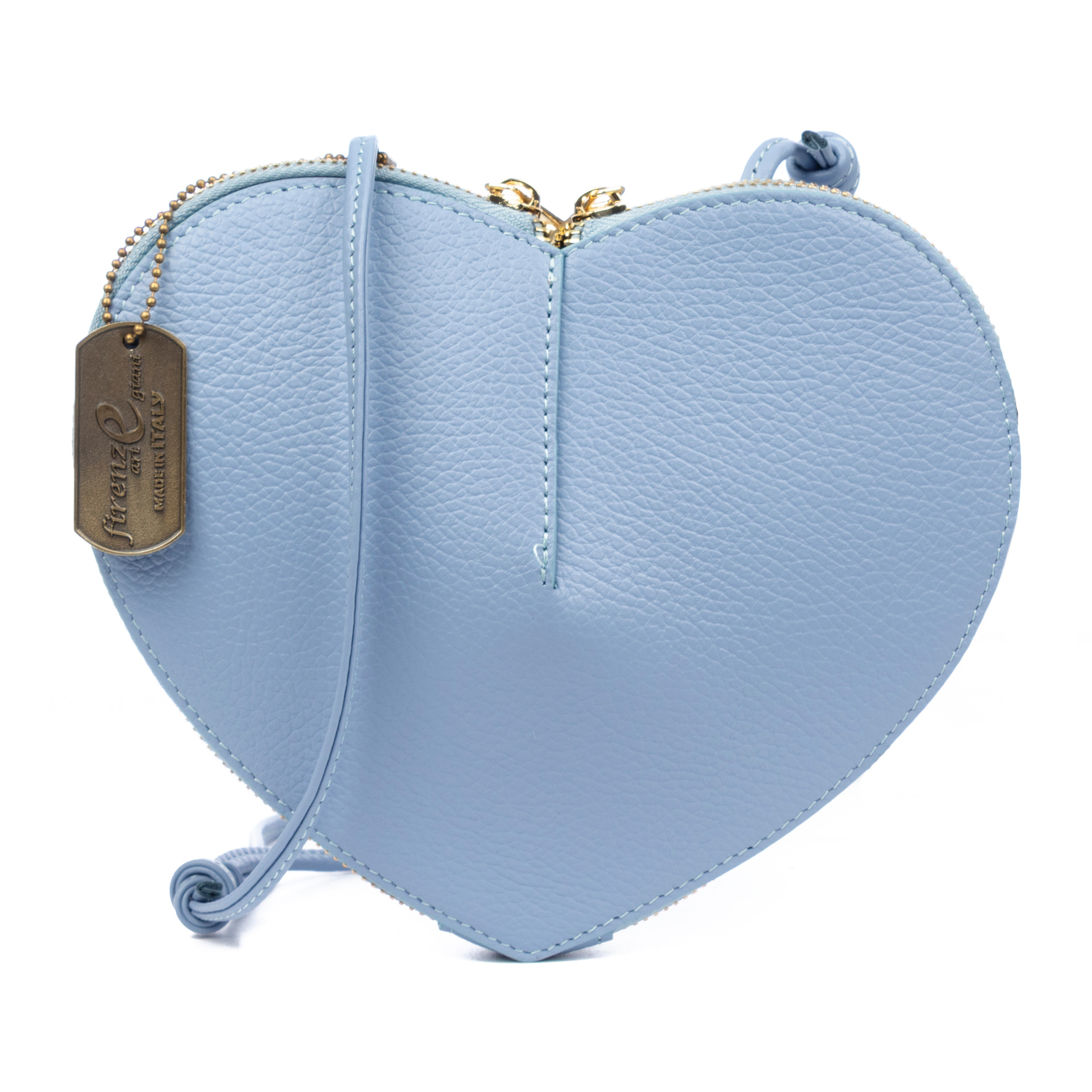 Barbaresco bolso de hombro mujer, con forma de corazón. Piel auténtica Dollaro.