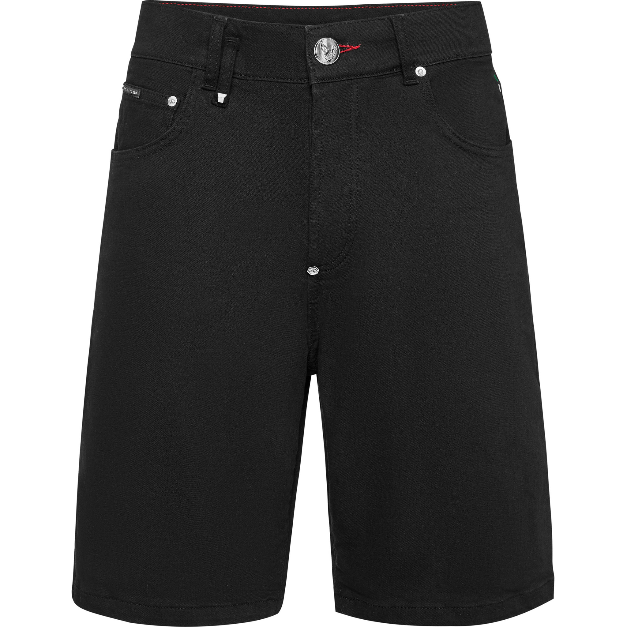 PHILIPP PLEIN DENIM SHORTS SKULL