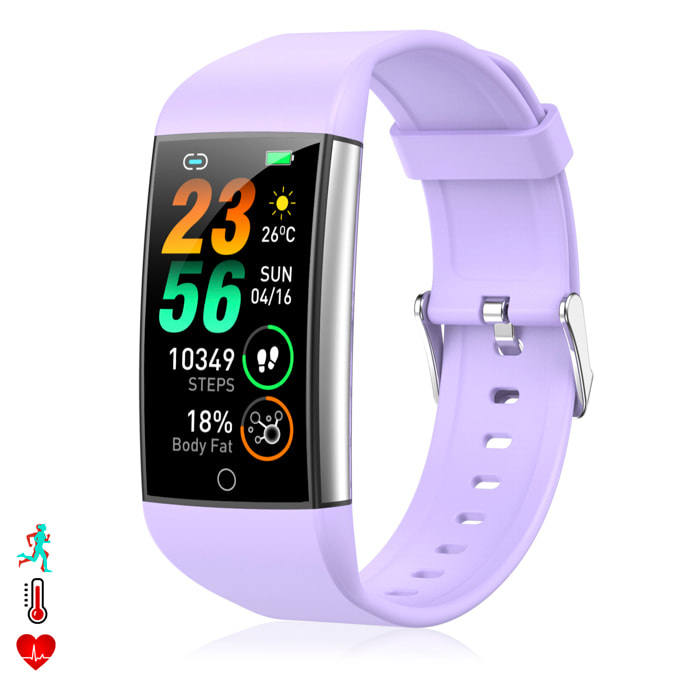 Bracciale intelligente TK76. Terapia della moxibustione magnetica. Monitorare l'acido urico, i lipidi nel sangue, il grasso corporeo, la glicemia.