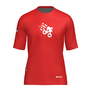 2025 Uci Mtb World Championships - T-Shirt - Rosso - Unisex