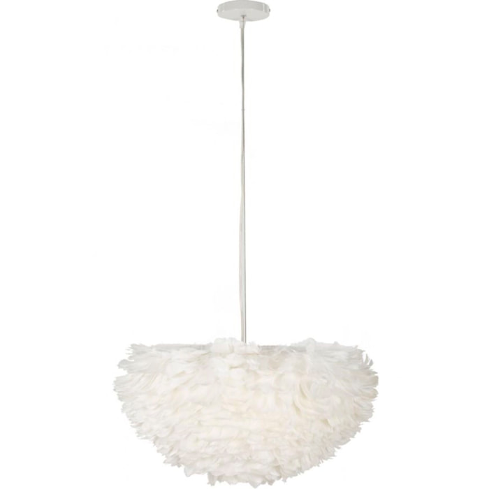 LAMPADARIO FEATHER CM Ø 60X30 (altezza con filo cm 110)