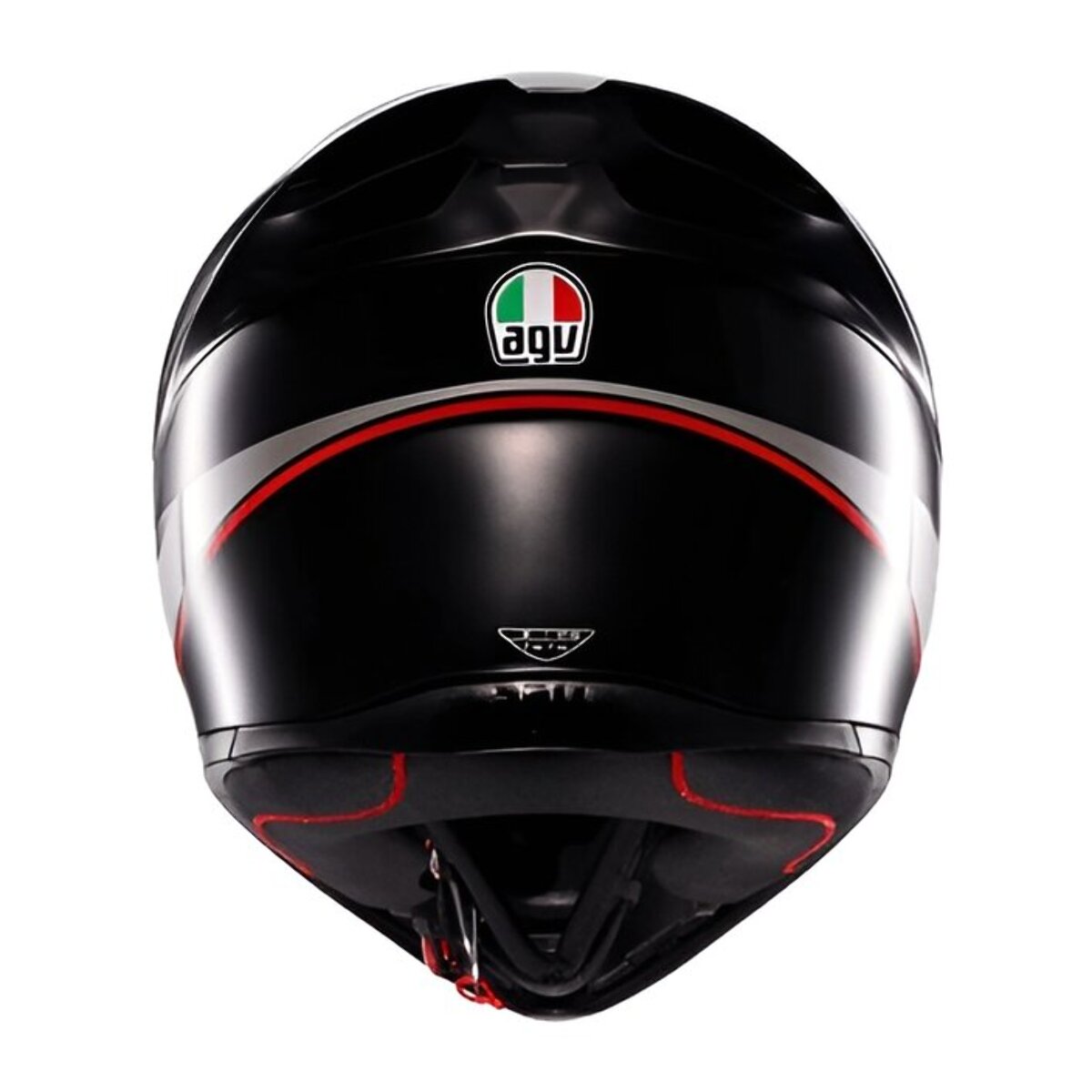 CASCO AGV K1 S E2206 LAP MATT BLACK/GREY/RED