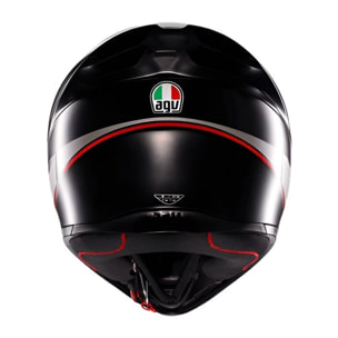 CASCO AGV K1 S E2206 LAP MATT BLACK/GREY/RED