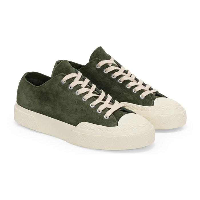 Superga - Sneakers Uomo Donna Verde - 2432 WORKS SUEDE FLESH OUT