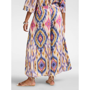 Elena Mirò - Pantalones estampados de viscosa - Violeta