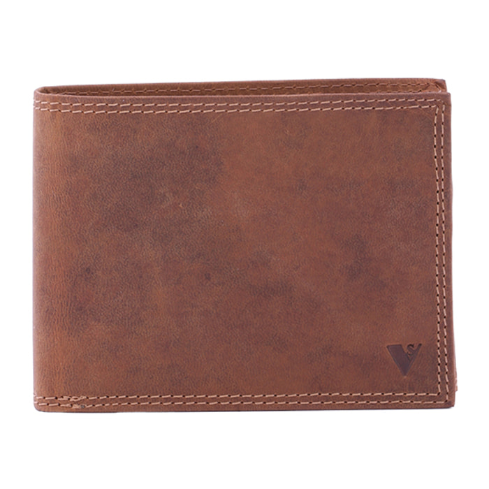 Portafoglio  da uomo In Vera pelle Made in Italy 9,5x12x2,5 cm