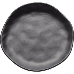 Assiettes Organic 20cm noires set de 4 Kare Design