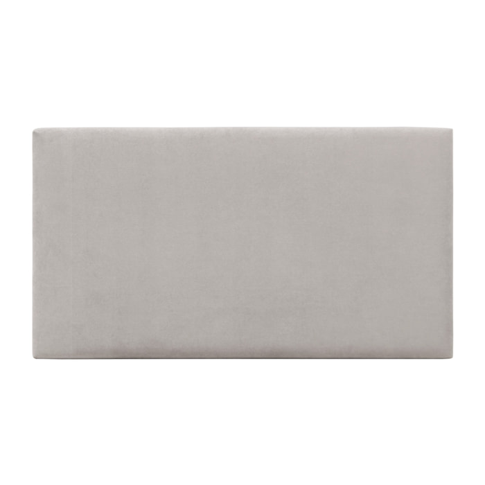 Tête de lit tapissée en gris clair en différentes tailles