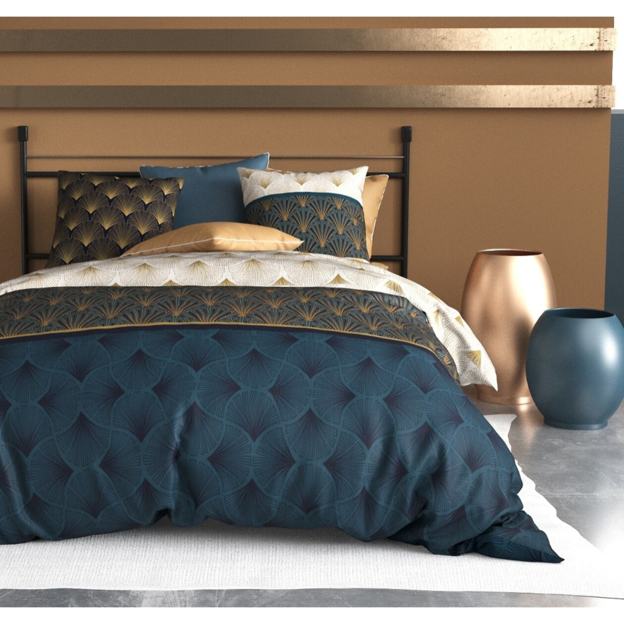 Parure Housse de Couette 3pcs  100% Coton 57fils -opal