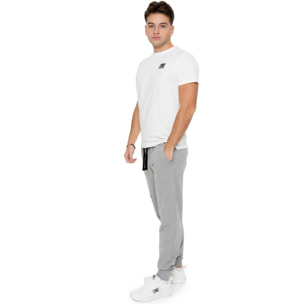 Pantalone sportivo invernale da uomo con polsino e logo grande 'Basic'