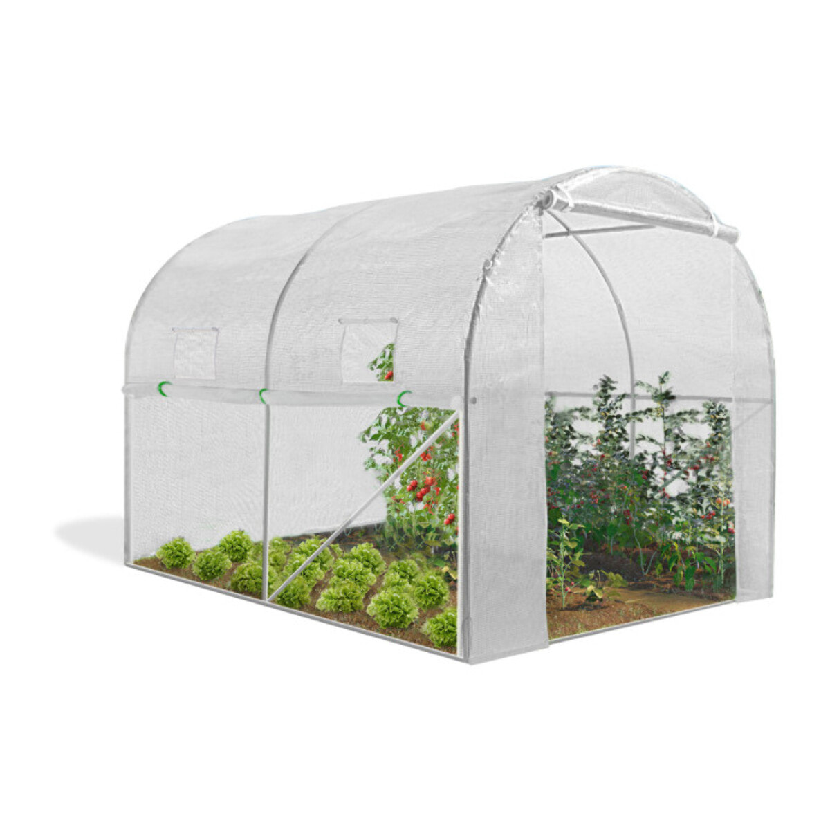 Serre 6m² blanche - gamme toutes saisons