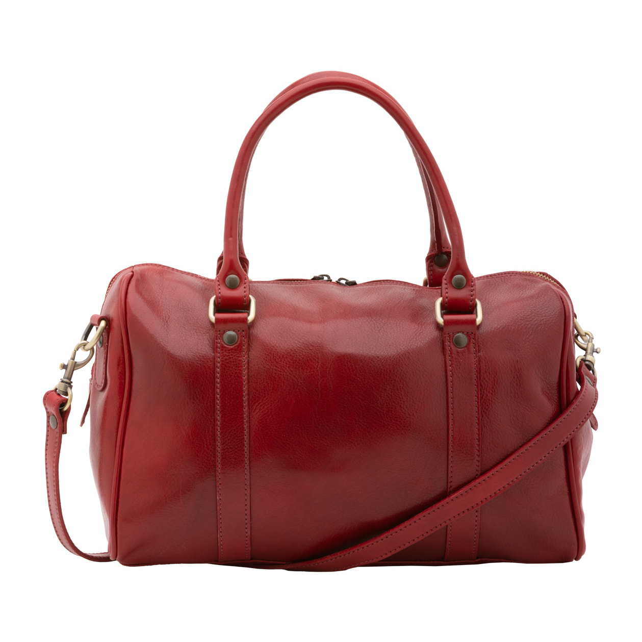 Borsa a bauletto  da donna In Vera pelle Made in Italy 37x22x16 cm