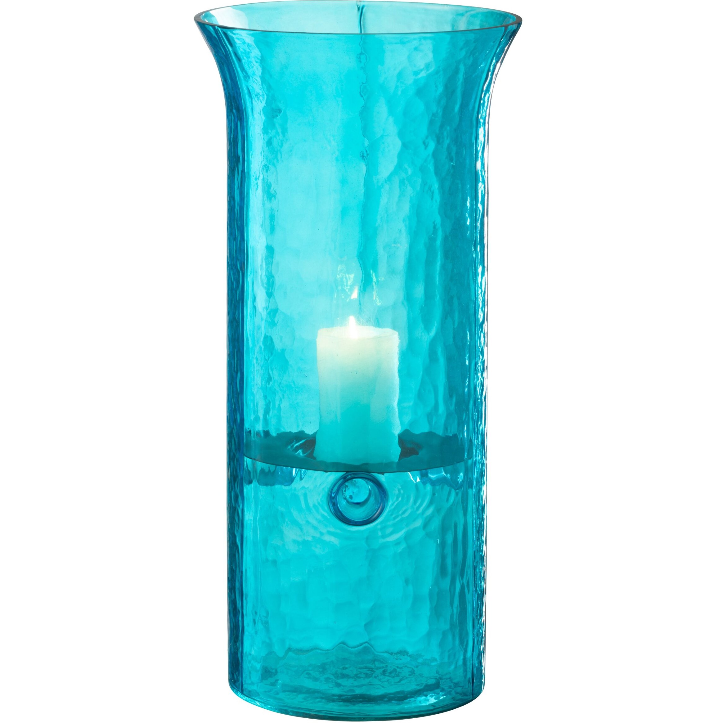 J-Line photophore Tarifa Etroit - glas - azur - extra large