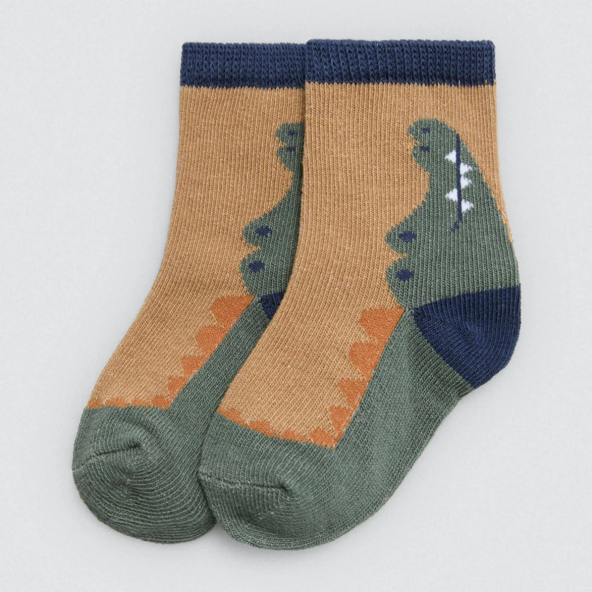 Confezione da 4 calzini per neonato con stampa coccodrillo