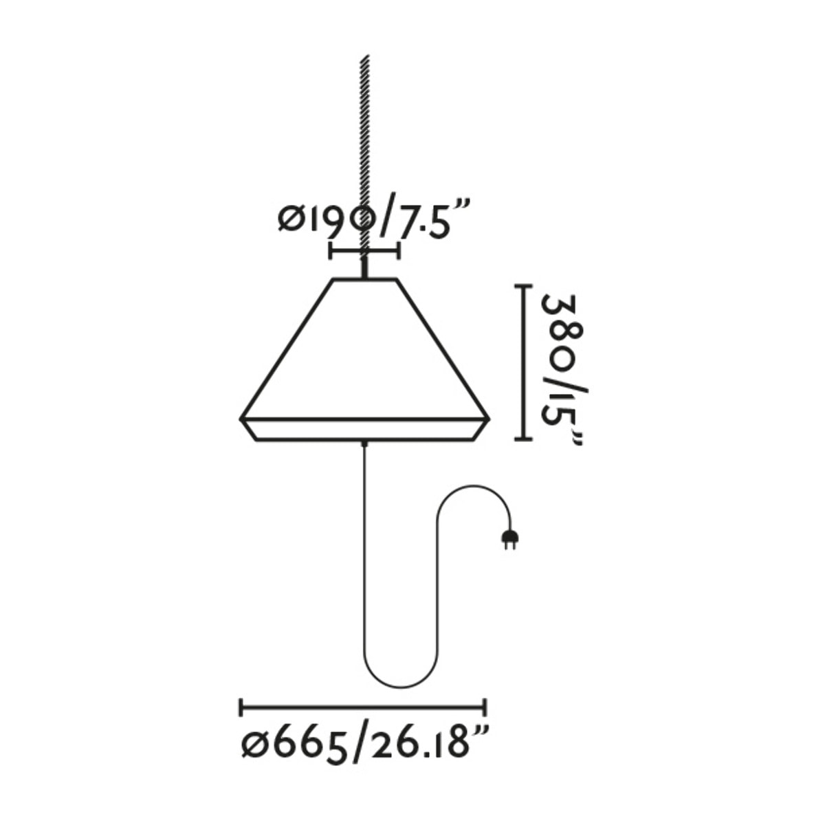 SAIGON OUT C70 Lampada portatile e sospensione ocra tappo del foro hole cap