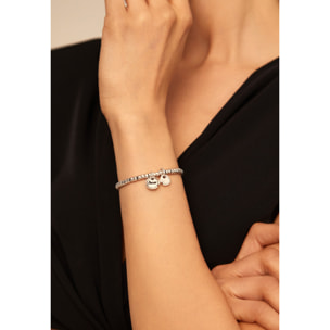 Pulsera Amor Sellado PLATEADO L