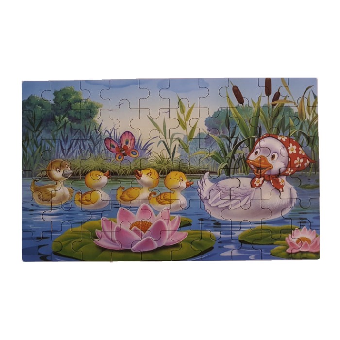 PUZLE DE CUENTOS: EL PATITO FEO - 60 pcs (CAJA METÁLICA)