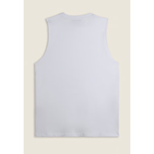 T-shirt smanicata girocollo