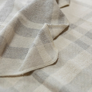 Naturals - Colcha Foulard - 80% Algodón - 20% Poliéster - Jacquard - Siena Gris