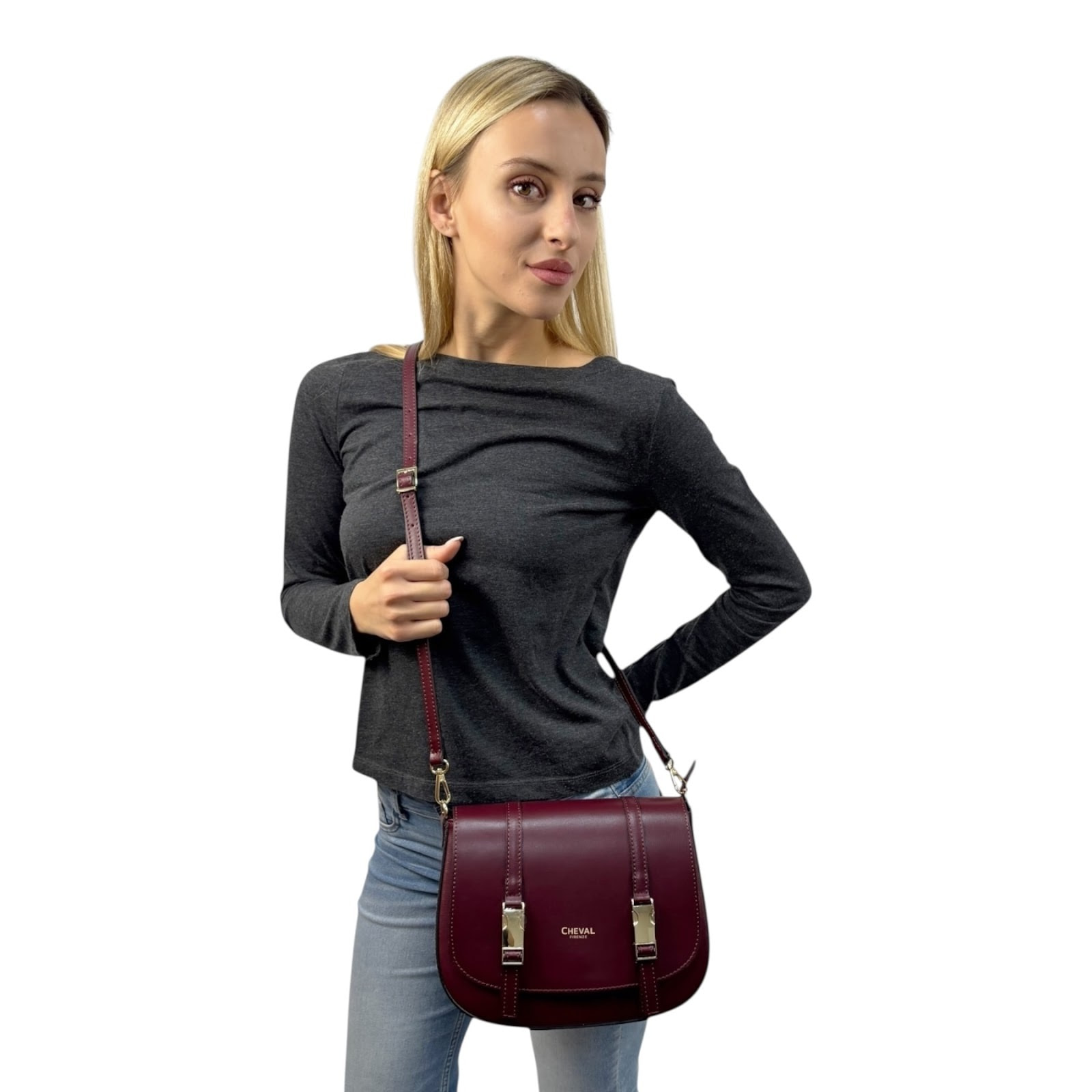 Bolso Cruzado Cheval Firenze Alice Burdeos