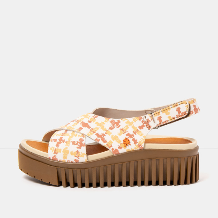 Sandalia de cuña 1574 FANTASY VICHY/BRIGHTON color Vichy