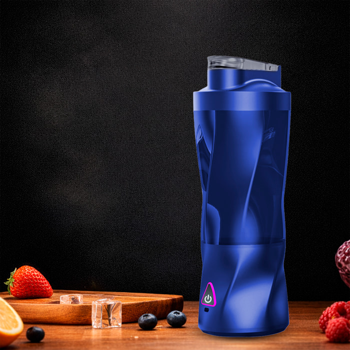 Batidora portátil HD-10 de 650 ml con potente motor de 360W, con batería recargable de 6000mAh.
