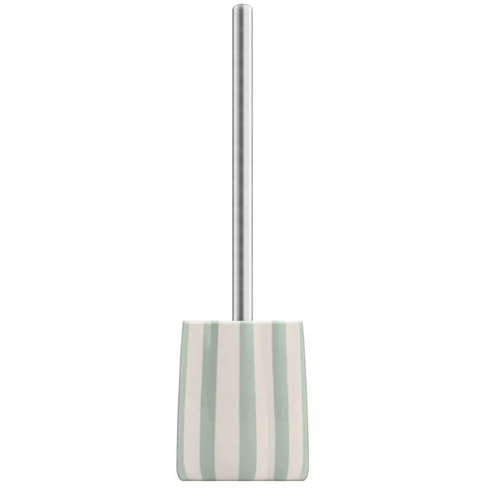 Brosse wc Strio rayures vert céladon