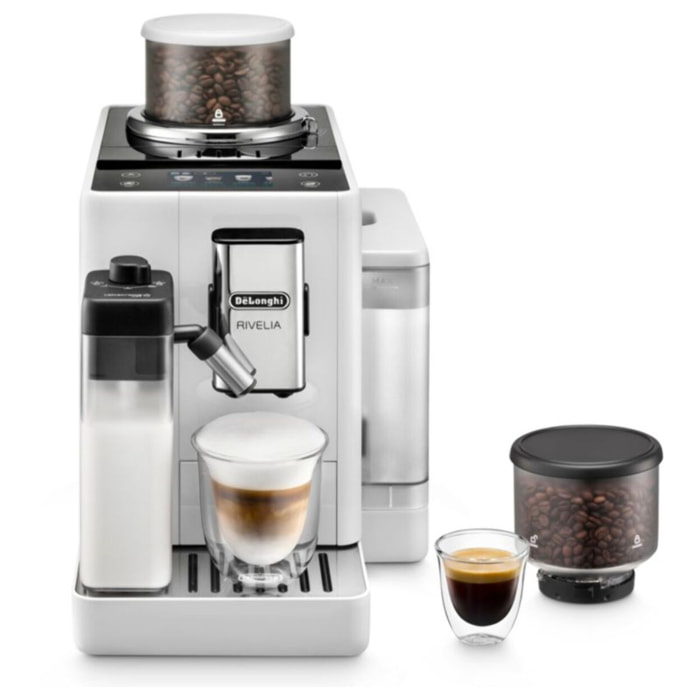 Expresso Broyeur DELONGHI FEB4455.W Rivelia Latte Blanche