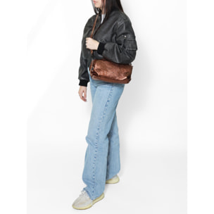 Borsa a Tracolla da Donna Vanessa in Vera Pelle Made in Italy 15x30x13 cm