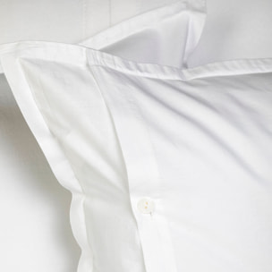 UNO CASA DESIGN Sacco Copripiumino in Puro Cotone Garment Washed_No-Stiro_matrimoniale_bianco