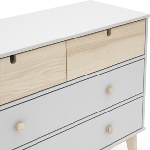 Commode enfant 4 tiroirs en bois - LUCY