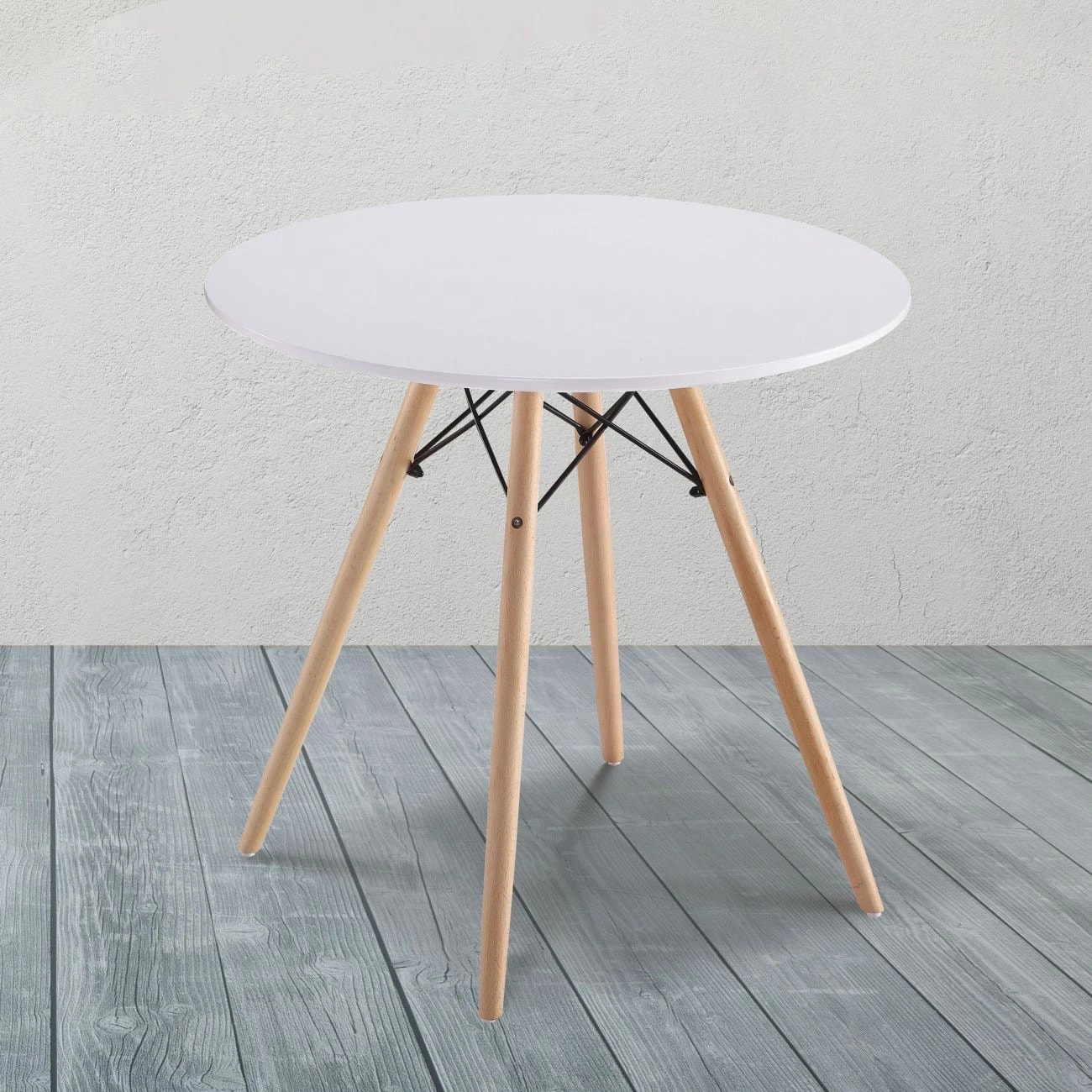 Mesa de comedor redonda Tower Blanco