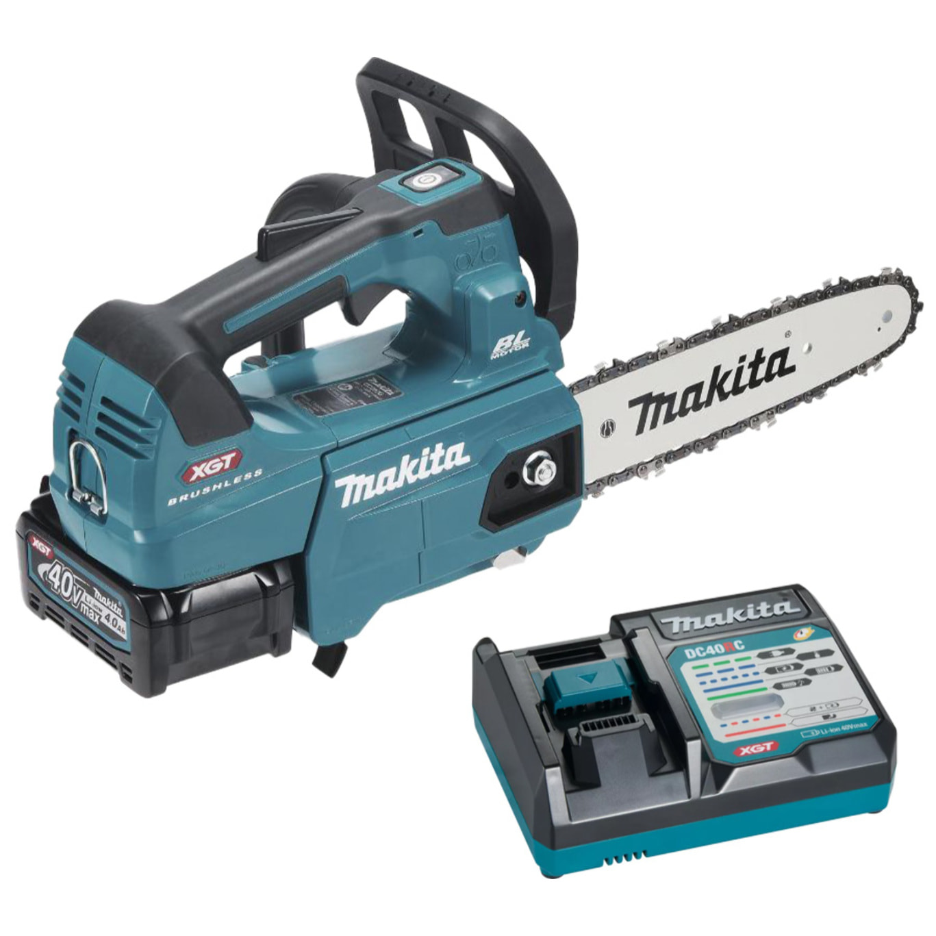 Motosierra 40V max 25 cm MAKITA 1 batería BL4040 + cargador - UC002GM102
