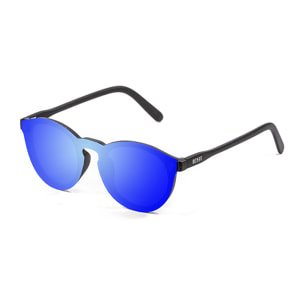 Gafas de sol OCEAN MILAN - Negro mate / Plana azul revo