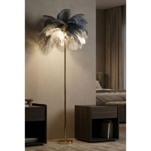 LAMPADA DA TERRA PALM GRIGIA CM Ø 55X160