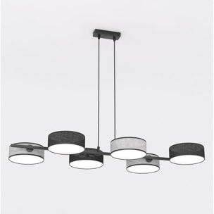 Lampada a sospensione DRUMZ con paralumi cilindrici