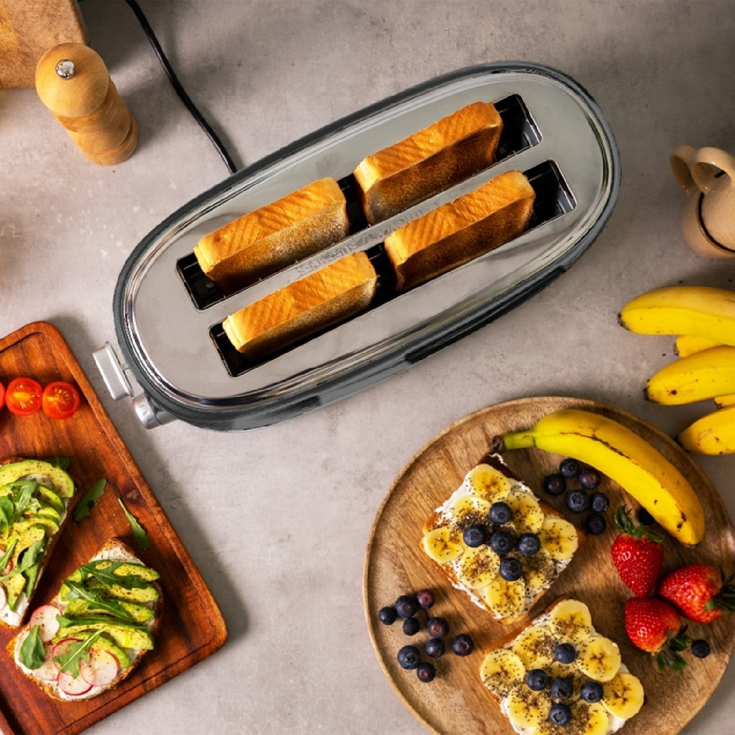 Cecotec Grille-pain vertical Toast&Taste 1600 Retro Double Inox
