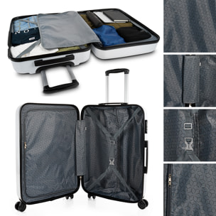 Juego De Maletas Pc Itaca Base Blanco Blanco Hello