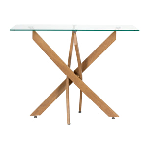 Console - HOME DECO FACTORY - Heritage - En Verre - Marron