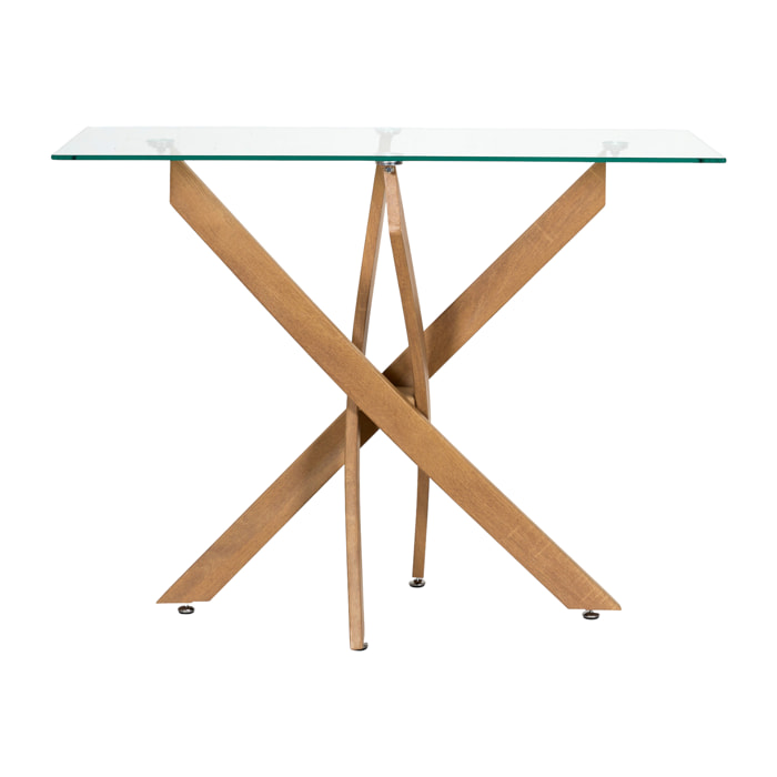 Console - HOME DECO FACTORY - Heritage - En Verre - Marron