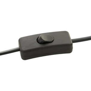 Lampe Malya cylindrique H.35cm noir
