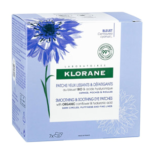Bleuet Bio - Patchs yeux lissants hydro-gel - 7x2 Patchs