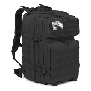 Mochila táctica militar de 45 Litros con sistema Molle de gran capacidad e impermeable. Perfecta para emergencias, días de caza, senderismo y acampadas.