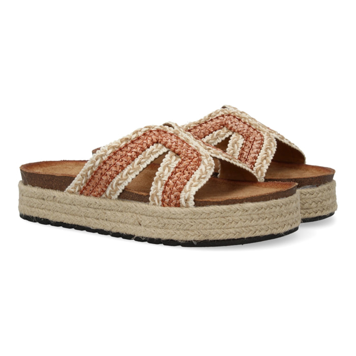 Sandalias planas de mujer con diseño trenzado, comodas para cualquier ocasión